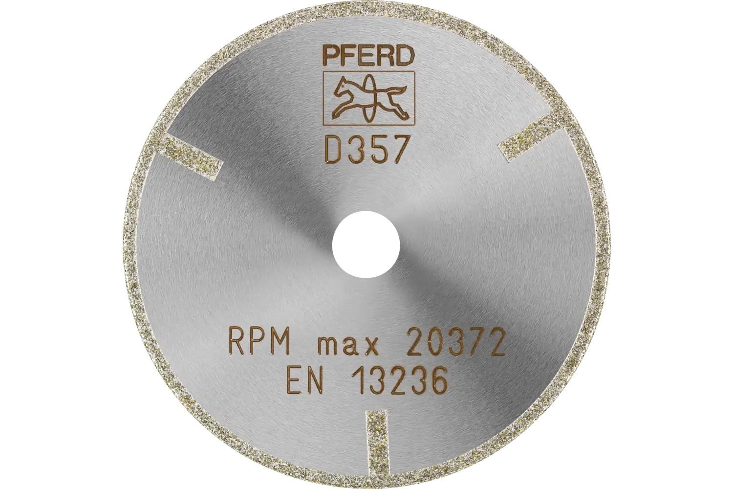 Picture of Pferd Diamond Cut-Off Wheel, 3" X 1/16" X 3/8", Very Coarse Grit D357